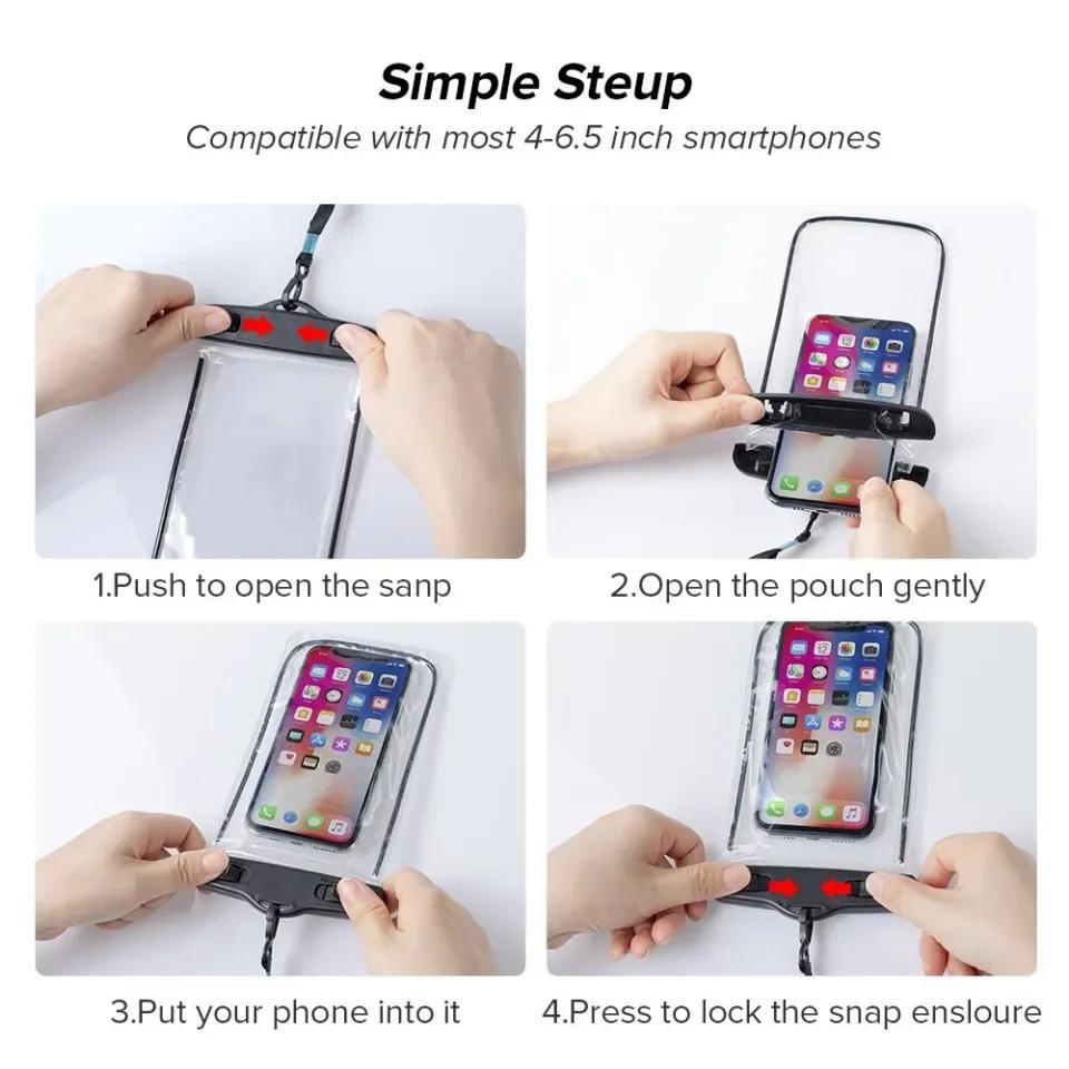 Waterproof Phone Pouches Multicolor Pack of 2.