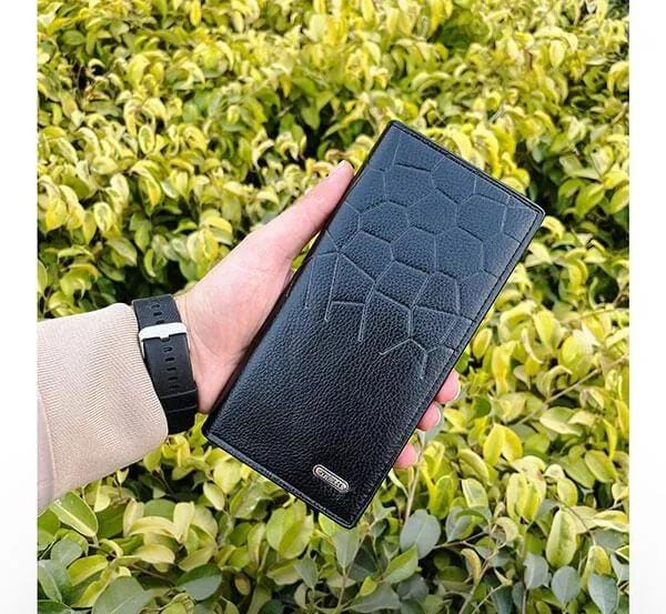 Men's Leather Wallet Half -Crocodile Multicolor.